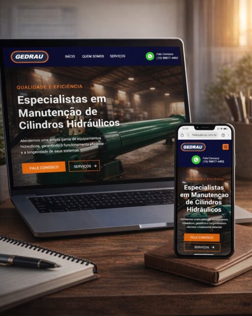 Presença digital que gera resultado.
Desenvolvemos um site moderno, responsivo e estratégico para a Gedrau, traduzindo sua autoridade técnica em uma experiência digital à altura.
Performance, clareza e conversão tanto no desktop quanto no mobile, cada detalhe pensado para atrair, engajar e transformar visitas em clientes.
Criar experiências digitais é uma das minhas especialidades.
gedraucilindroshidraulicos.com.br
#RPZDesign #UXUI #IdentidadeDigital